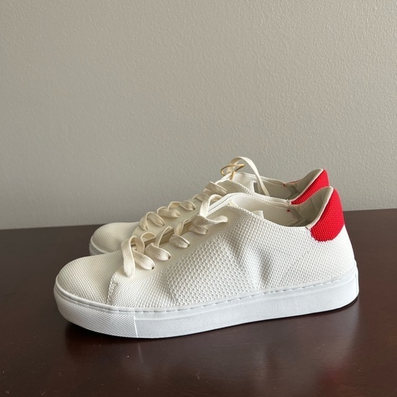 The‎ Greats Royal Knit Sneakers White Red Men’s Size 7/ Women’s 8.5 main image 13
